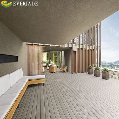 Tejido compuesto de plástico de madera para exteriores impermeable con lija y relieve 3D liso