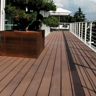 Piso de embarcación Teca sintética Decking personalizable y Composite de madera y plástico