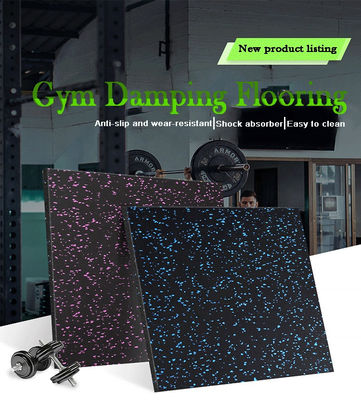 Personaliza el tapete de suelo del gimnasio con 85% de granulados SBR 15% de granulados EPDM de varios grosores