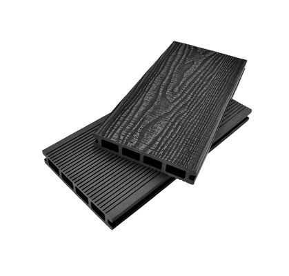 Plancha de revestimiento de suelo de diseño tradicional de WPC compuesto para exteriores de 18-25 mm de espesor