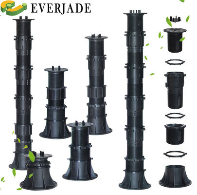 Corregidor de pendiente de 15 mm Espesor de pedestal de plástico para arreglos verdes de tamaño de 10 mm