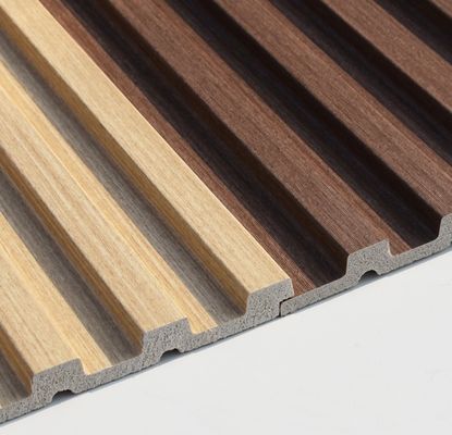 Panel de pared PS geométrico ligero Grilla acústica de color ecológica y personalizada