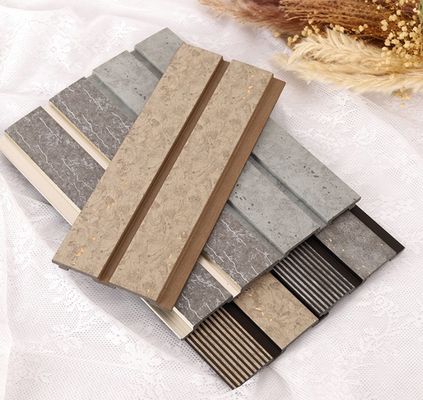 Panel de pared PS geométrico ligero Grilla acústica de color ecológica y personalizada