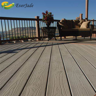 El teca de Bullnose Pvc 2x4 3d Liquidatores de madera de madera de plástico compuesto Decking 100%pvc 22mm CE