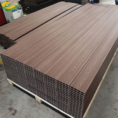El teca de Bullnose Pvc 2x4 3d Liquidatores de madera de madera de plástico compuesto Decking 100%pvc 22mm CE