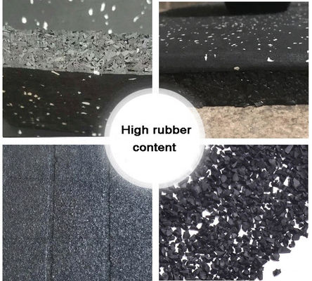 Moderno diseño gimnasio de goma de suelo de alfombra para Everjade Interior 20mm cubierta de suelo de goma