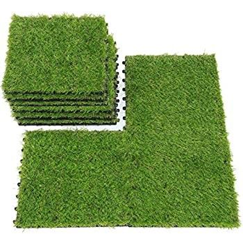 Intercambio de azulejos de césped falso para césped artificial Tamaño 300x300x22/25mm Drenaje