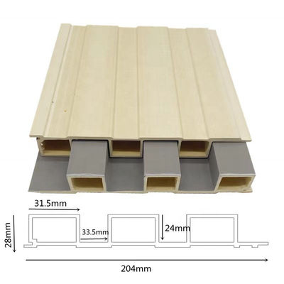 Tamaño personalizado PWC Panel de pared de chapa de plástico de PVC Efecto Madera para panel de pared SPC