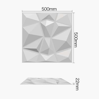 Luxury Living Room TV Background 500mm*50mm Panel de pared 3D de PVC con diseño moderno