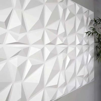 Luxury Living Room TV Background 500mm*50mm Panel de pared 3D de PVC con diseño moderno