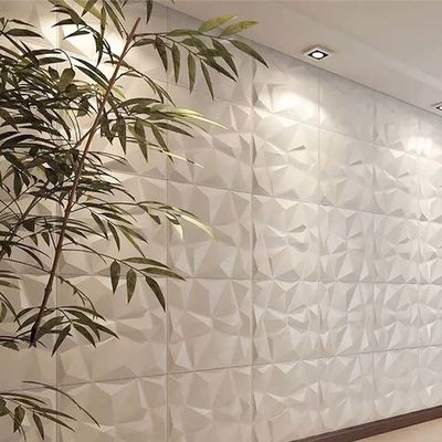 Luxury Living Room TV Background 500mm*50mm Panel de pared 3D de PVC con diseño moderno