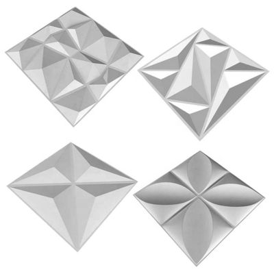 Alturas de relieve 3D 22 mm Peel y pegamento de PVC de alto brillo Panel de arte de pared para el fondo del sofá